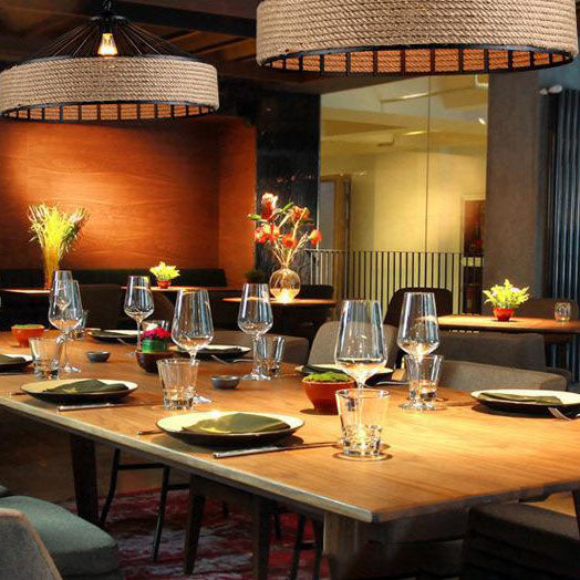 LumeLash Vintage Hängeleuchte | Rustikales Eisen & Hanfseil Design | 1-Flammige Pendelleuchte für Wohnzimmer