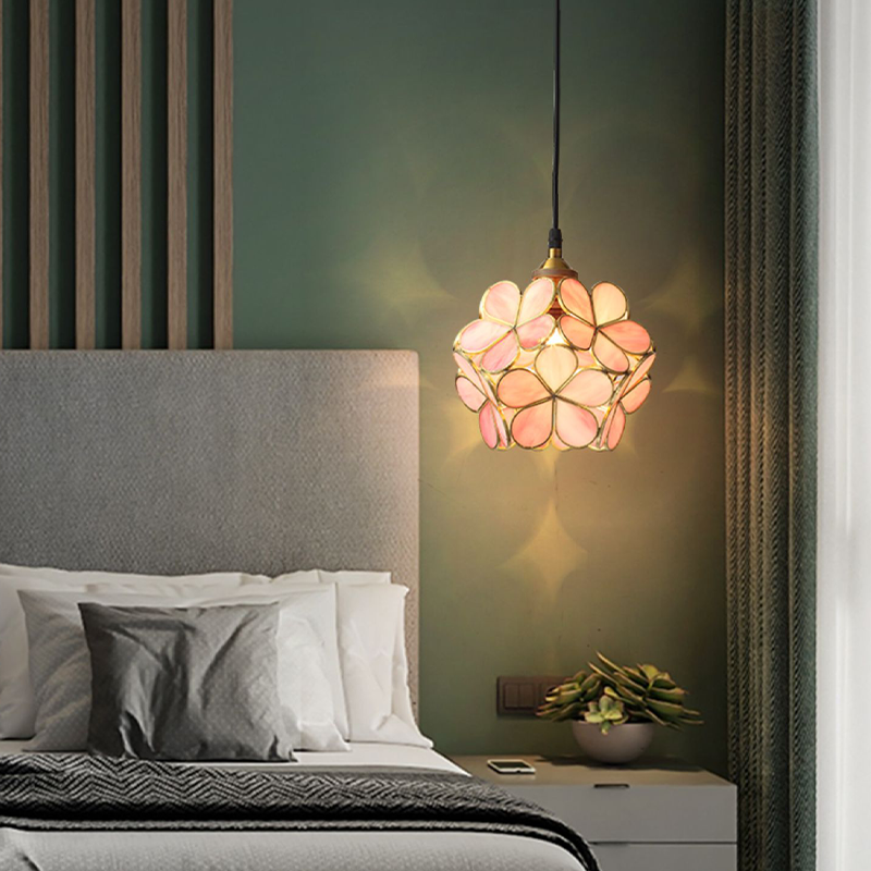PetalGlow Glasblütenblatt-Pendelleuchte | Nordischer Stil | Elegantes Design für Ess- & Wohnzimmer