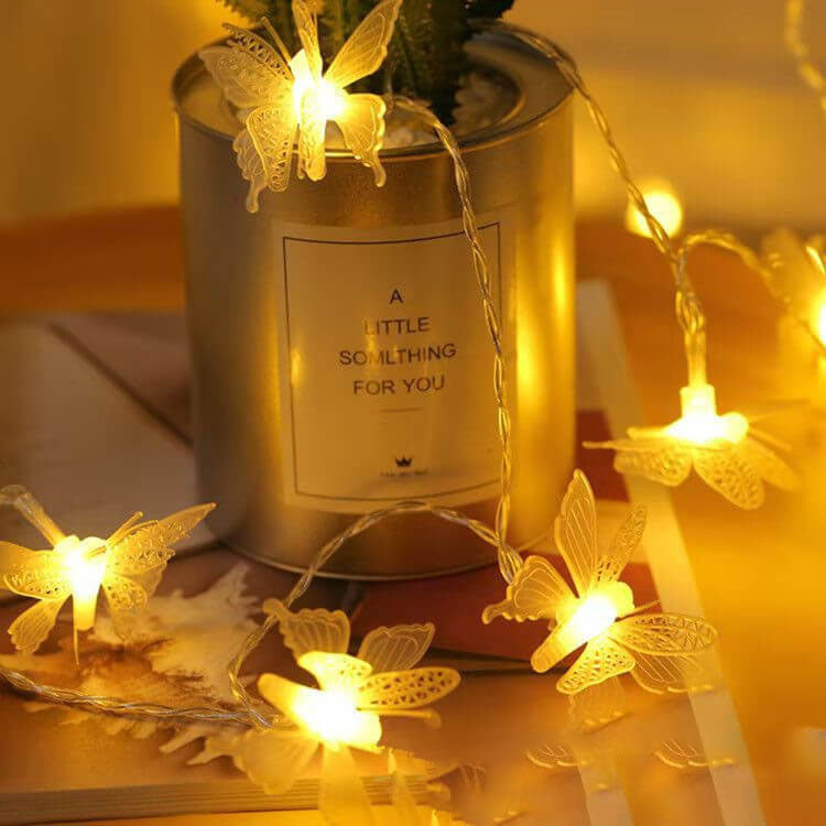 Luminelle LED Lichterkette | Schmetterlingsdesign | Für Garten, Balkon & Terrasse | Outdoor Deko