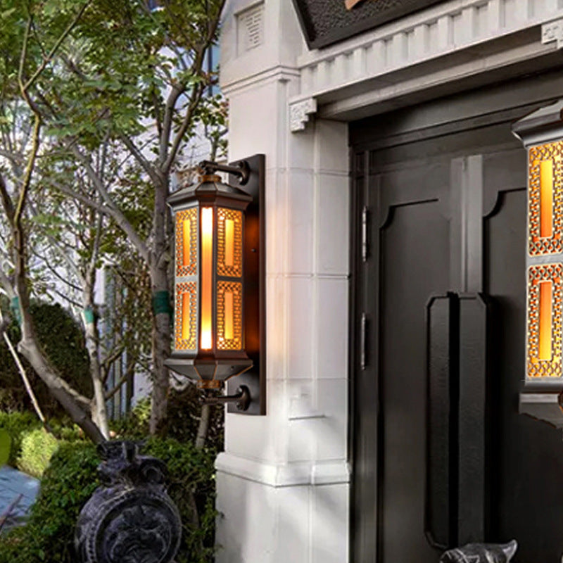 ZenLite Traditionelle Wasserdichte Aluminium Glas Wandleuchte | 1/2 Licht | Außenleuchte für Terrasse