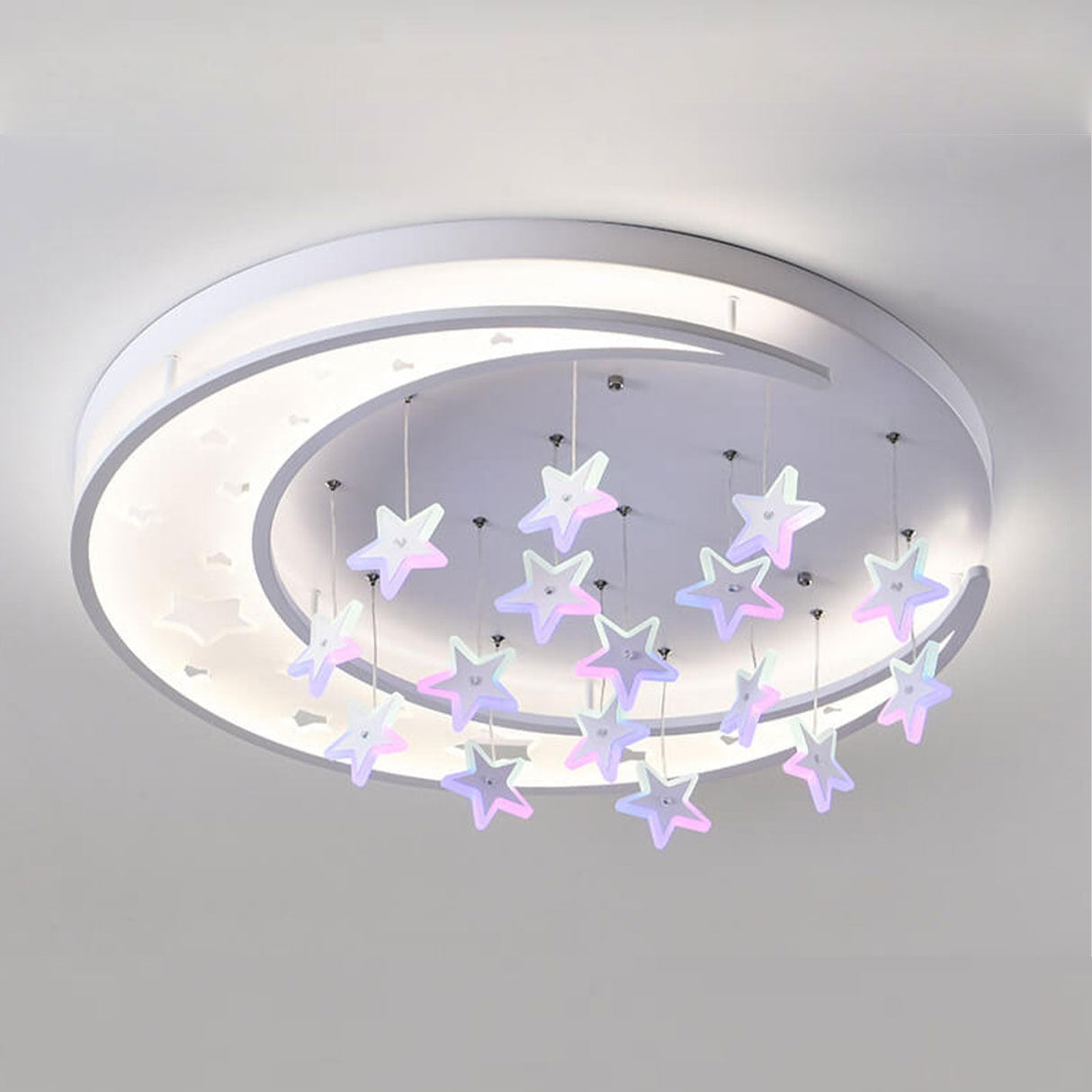 Celestora Nova LED Deckenleuchte | Hängende Sterne | Modernes Design | Dimmbar | Warm- & Weißlicht