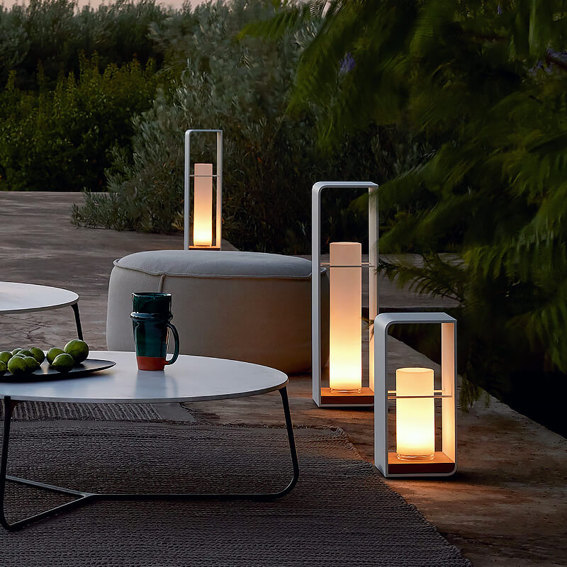 LumiSquare LED Gartenleuchte | Minimalistisches Design | Edelstahlrahmen | Wetterfest | Für Außenbereiche und Terrassen