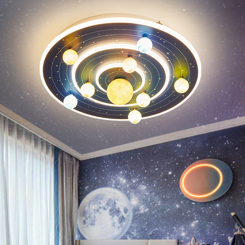 Orbitalux Kinderzimmer-Deckenleuchte | LED Planetenlicht | Dimmbar | Modernes Design
