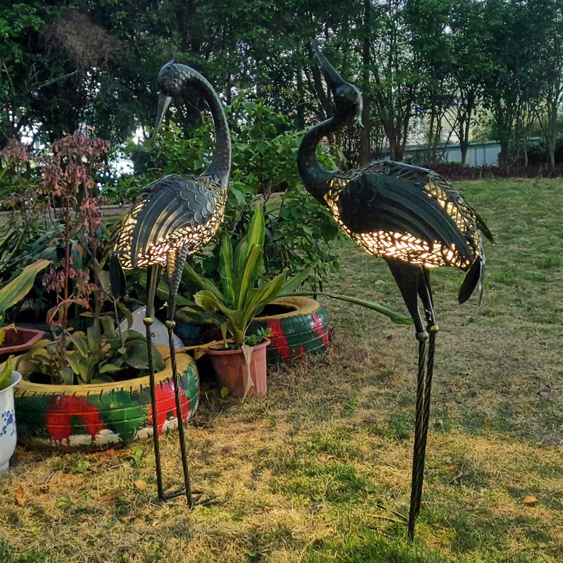 SolarCrane Tierfiguren LED Solar Gartenleuchte | Wasserdicht | Landschaftslicht für Terrasse & Außenbereich