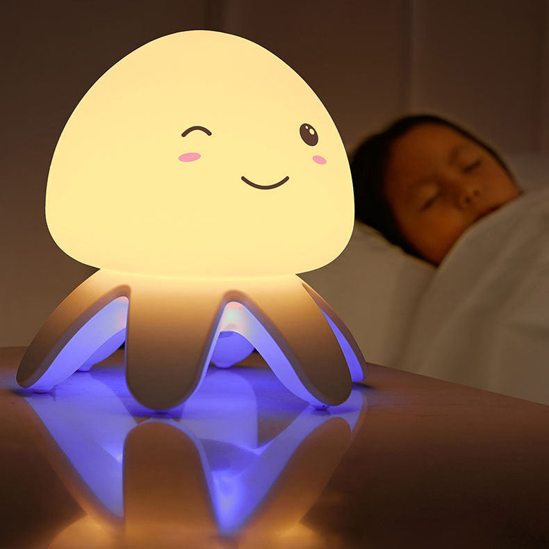 JellyGlow LED Nachtlicht | Kreatives Design | Silikon & Musik | USB Wiederaufladbar