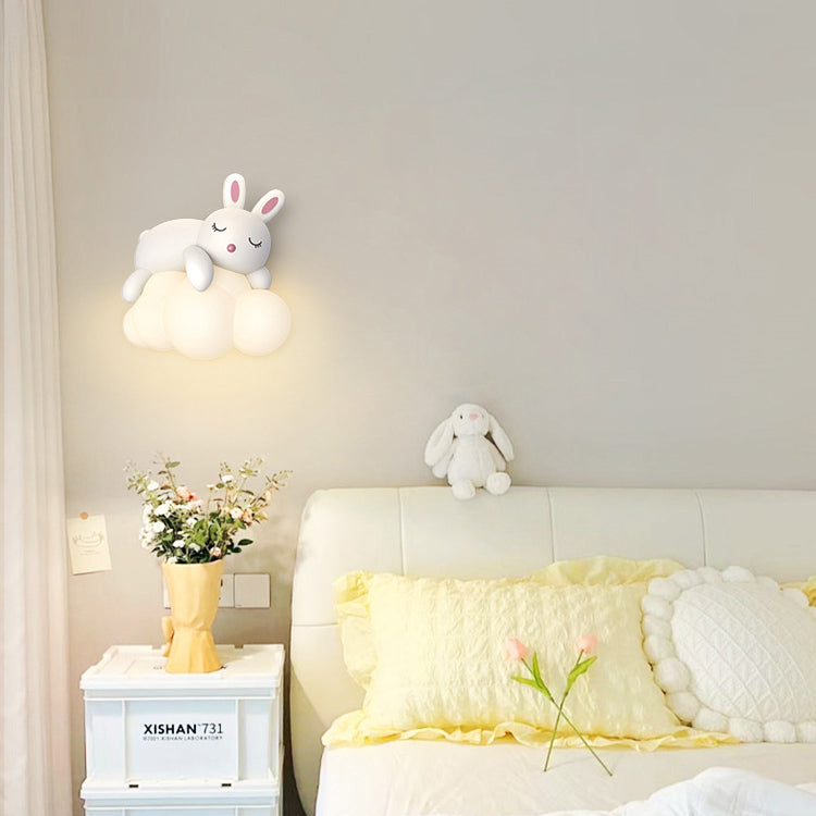 CuddleBright LED Wandleuchte für Kinder | Dimmbare Helligkeit | Bär & Hase Design | Nordic Stil