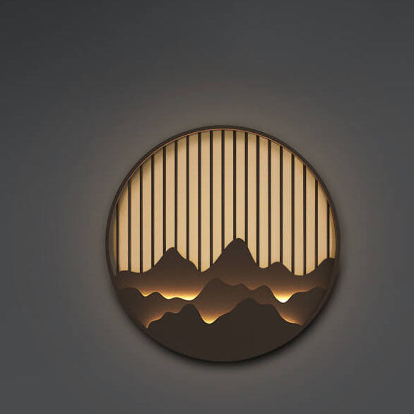 LumeVista LED Outdoor-Wandleuchte | Edelstahl & Berg-Design | Wasserdicht | Warmweiß | Moderne Beleuchtung für Außenbereiche