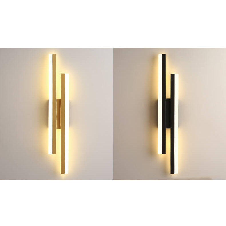 LuxLine Moderne LED Wandlampe | Minimalistisches Design | Eisen & Acryl | Dimmbares Licht