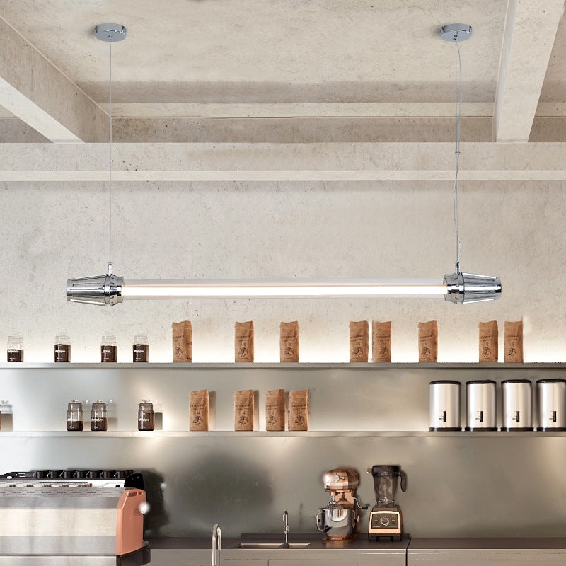 IllustraLine Industrial LED Hängeleuchte | Aluminium-Acryl Design | Esszimmerlampe | Warmweiß & Neutralweiß | Modern & Stilvoll