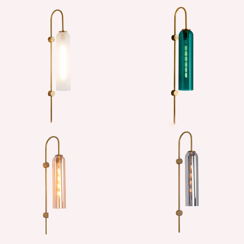 ZenoLuxe Nordic Design LED Wandlampe | Gebogene Arm | Modern | Dekoration für Zuhause