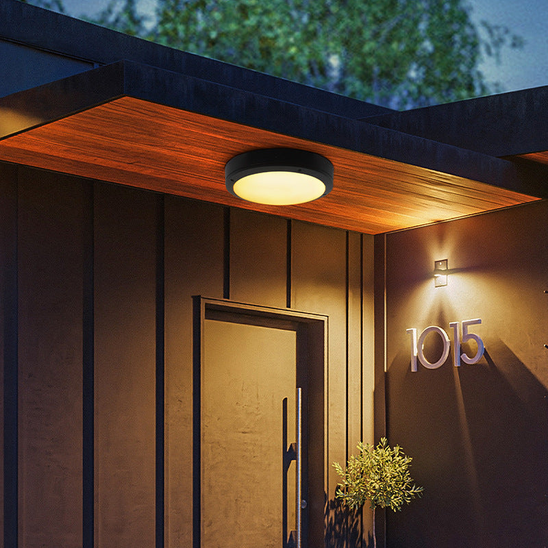 LunaShield Outdoor LED-Deckenleuchte | Wasserdicht | Aluminium | Rund & Achteckig | 3 Farbmodi