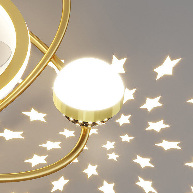 Aetheris Starflow LED Deckenventilator | Sterneffekt | Unsichtbares Lüfterdesign | Modern & Dimmbar