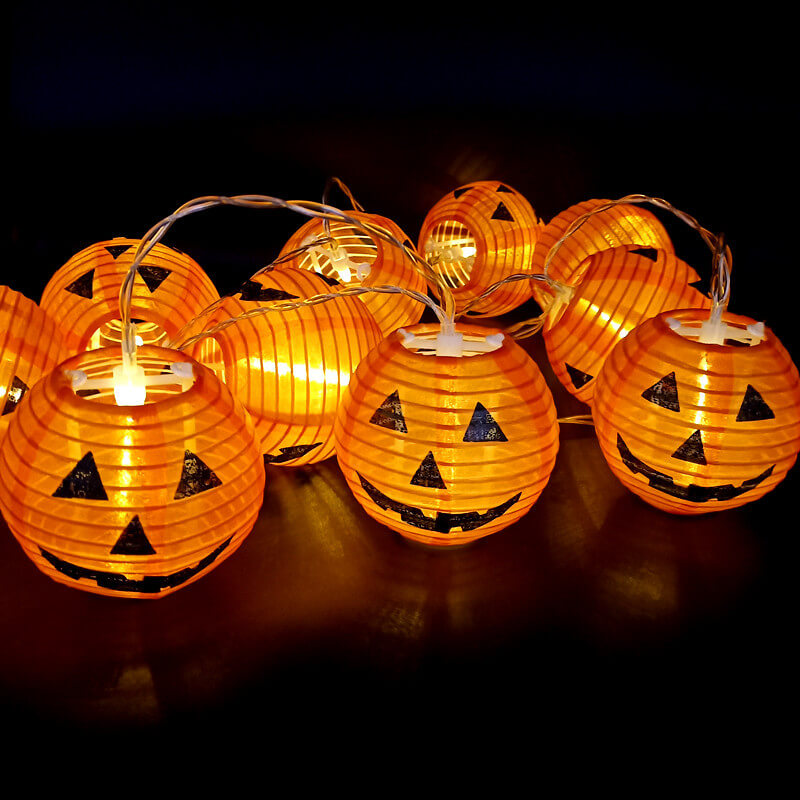 PumpkinGlow Halloween LED Lichterkette | Kürbis Design | Wasserdicht & Outdoor Deko