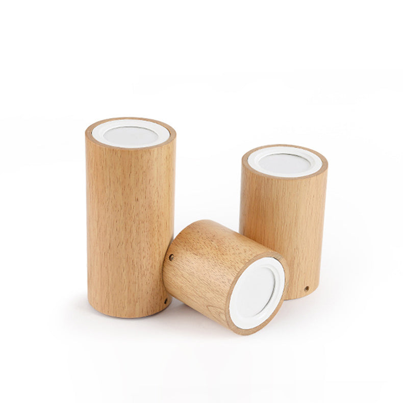 LumaKube Nordic Design LED Deckenleuchte | Holzoptik | Flush Mount | Warmweiß oder Kaltweiß | Stilvolle Beleuchtung für Zuhause