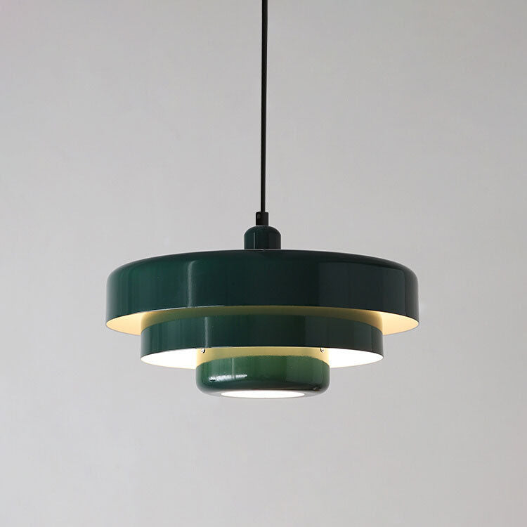 LayerLight Vintage Nordic Pendelleuchte | Mehrschichtiges Metall-Design | 1-flammige Hängelampe für Esszimmer & Küche