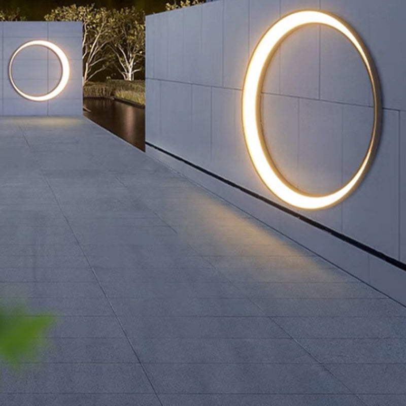 Creslight Minimalistische LED Wandleuchte | Edelstahl Halbmond-Design | Wasserdicht | Außenbeleuchtung