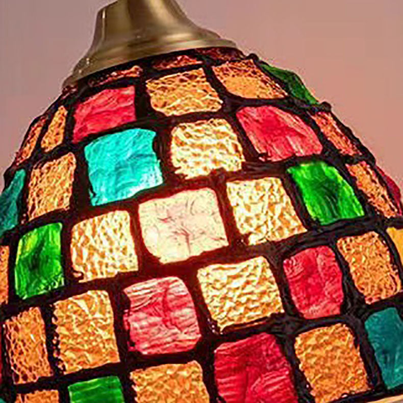 ArtiaShell Tiffany-Stil LED Hängeleuchte | Halbkreisförmiges Design | Stimmungslicht für Schlafzimmer