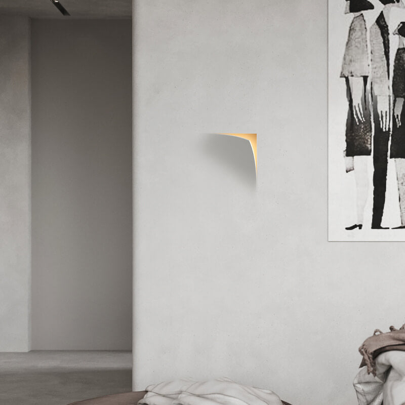 Quadrova Moderne Wandlampe | Quadratisches Flip-Flop Design | Eingebauter Gips | Wohnzimmerbeleuchtung