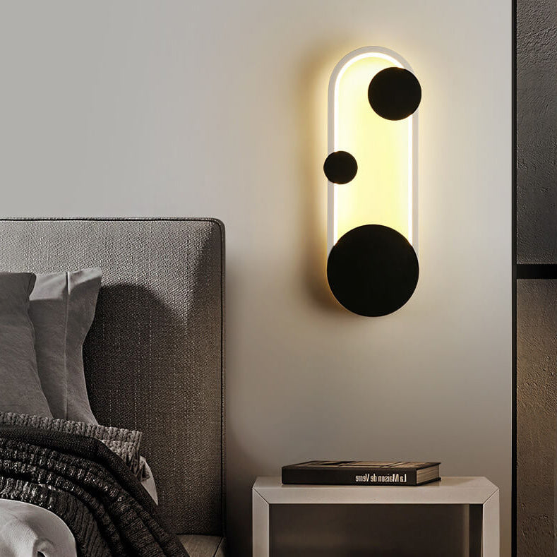 Arctuvo LED Wandleuchte | Modernes Oval- & Ringdesign | Minimalistische Wandlampe | Dimmbar