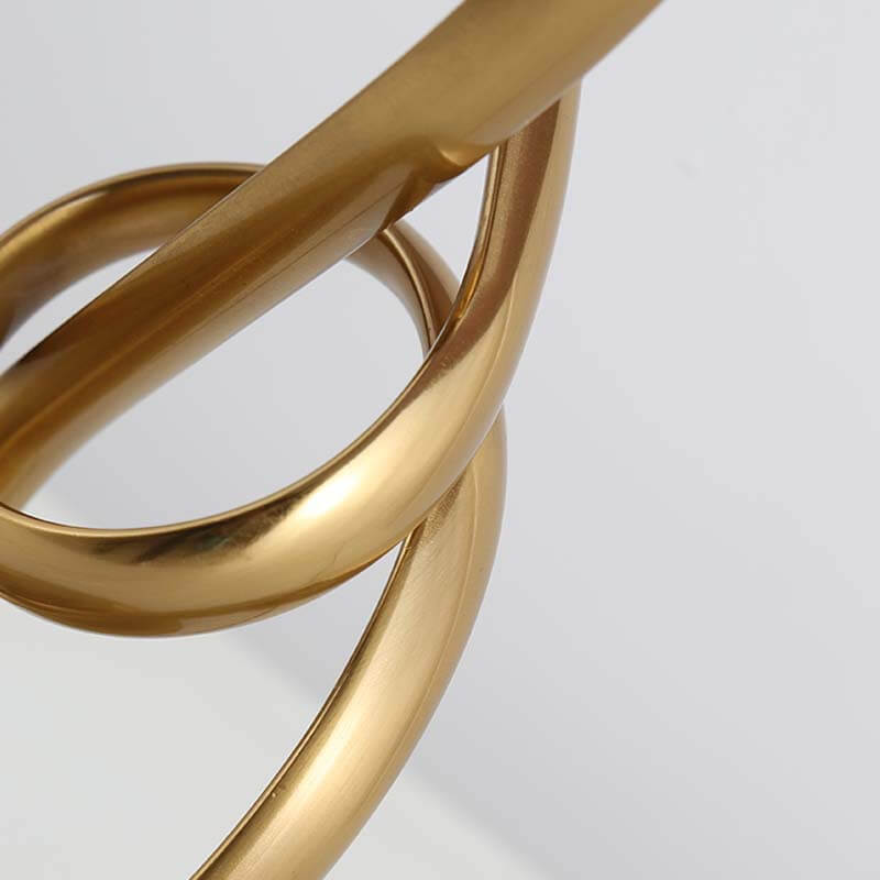 LuxeKnot Tischlampe | Modern Light Luxury | Stoffknotenring Design | 1-flammig