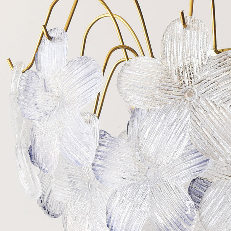 FleurIron Semi-Flush Deckenleuchte | Französisches Design | 5/6 Lichter | Blumenoptik | Wohnzimmerbeleuchtung