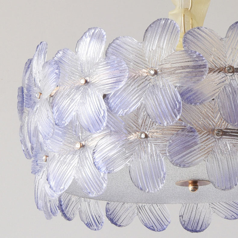 LustroSphere Art Deco Kronleuchter | Glas & Eisen | 6/8-Licht | Modernes Design für Wohnzimmer