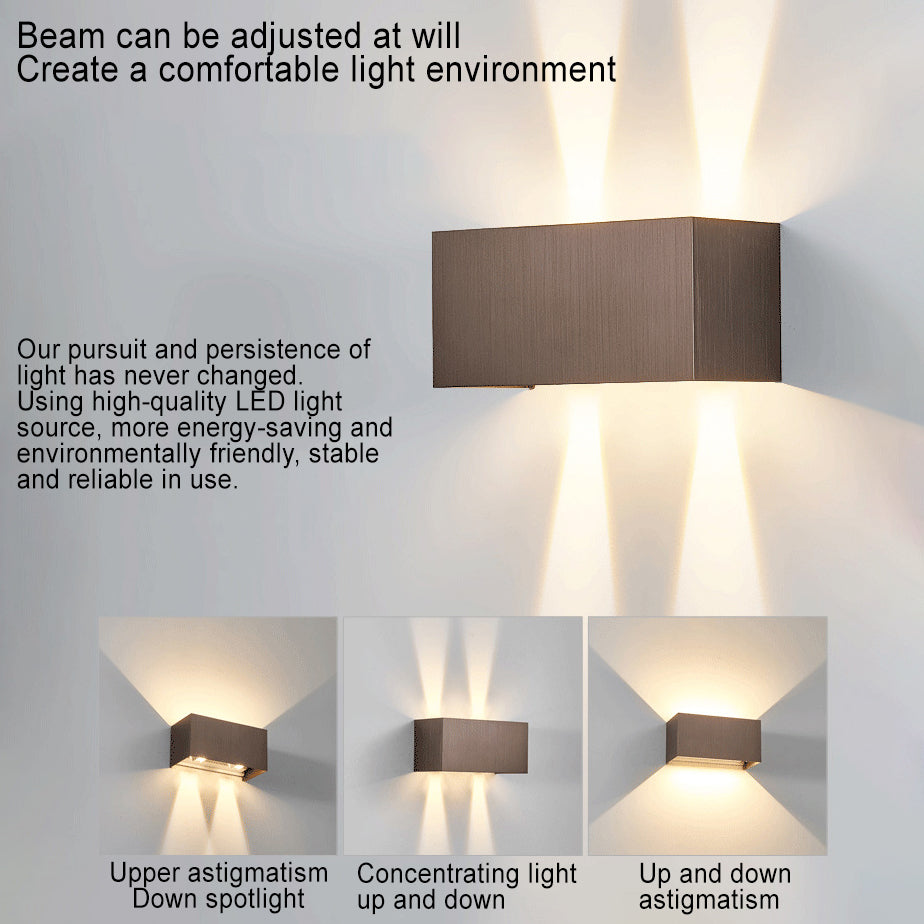 LuxaBeam Minimalistische Aluminium Wandlampe | Verstellbarer LED Lichtstrahl | Leselampe | Modernes Design | Wandbeleuchtung