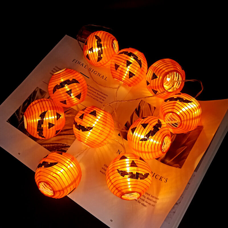 PumpkinGlow Halloween LED Lichterkette | Kürbis Design | Wasserdicht & Outdoor Deko