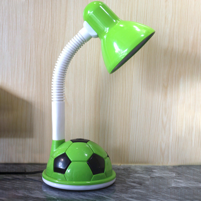 BrightKick Fußball LED Schreibtischlampe | Augenschutz | Dimmbar | Modernes Design für Kinder & Studenten