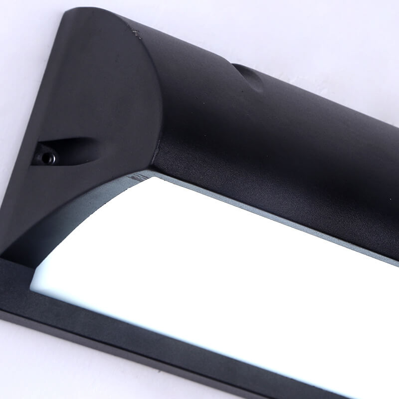 Zynistra AquaGlow Außenwandleuchte | Geometrisches Design | Wasserdicht | LED mit Sensor