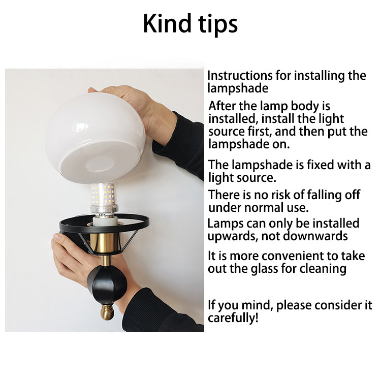 GeoLuxe Französische Geometrische Wandlampe | Eisen & Glas | 1-Licht Design für Wohnzimmer