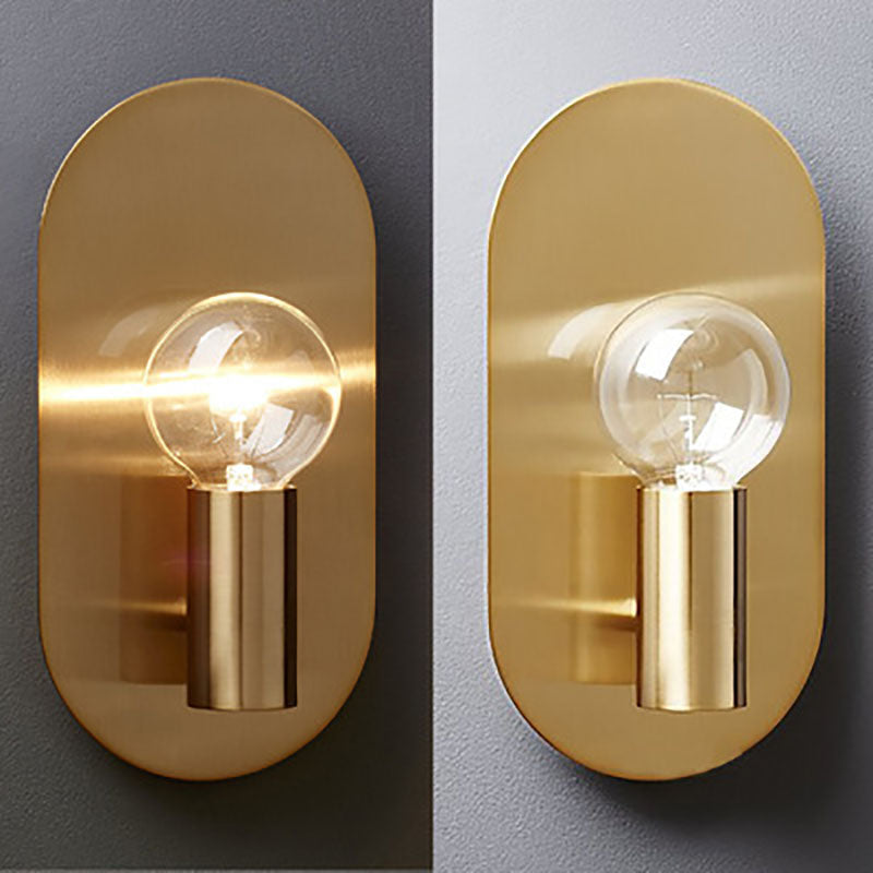 Brassova Wandleuchte | Nordic Design | Messing Oval Ball | 1-flammige Beleuchtung für Schlafzimmer