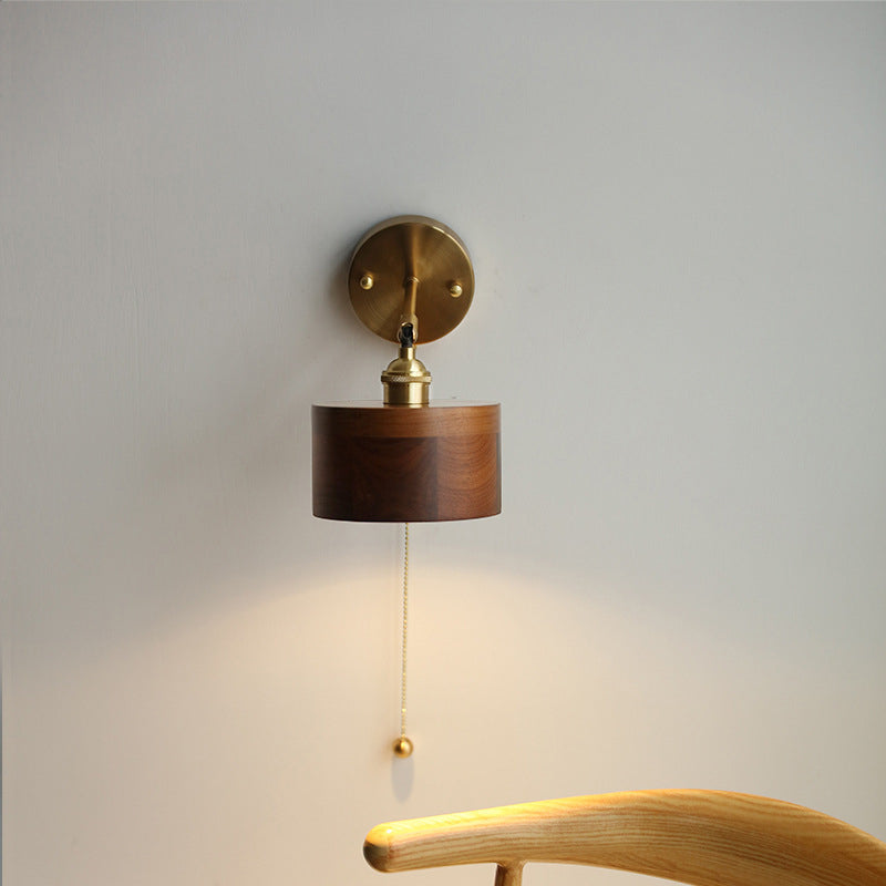 Aurano Wood & Copper Wandleuchte | Skandinavisches Design | Minimalistisch & Vielseitig