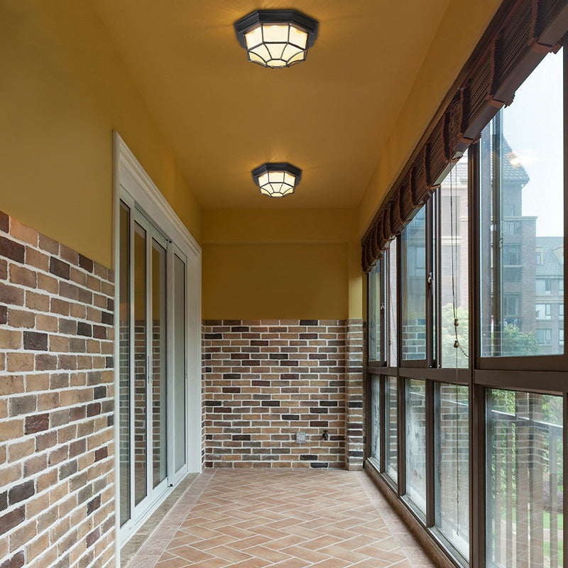 LunaShield Outdoor LED-Deckenleuchte | Wasserdicht | Aluminium | Rund & Achteckig | 3 Farbmodi