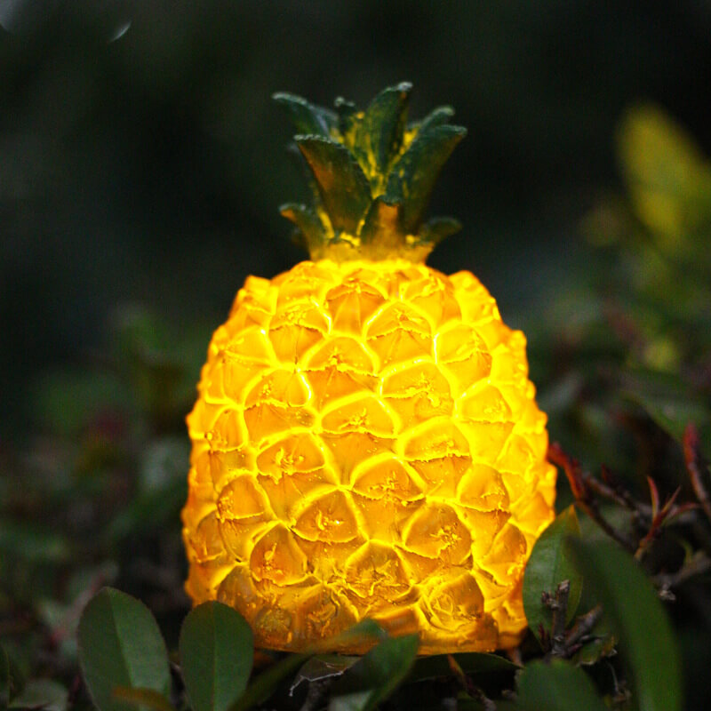 TropiLume Gartenleuchte | Outdoor Solarlicht | Wetterfest | Ananas LED Dekoleuchte