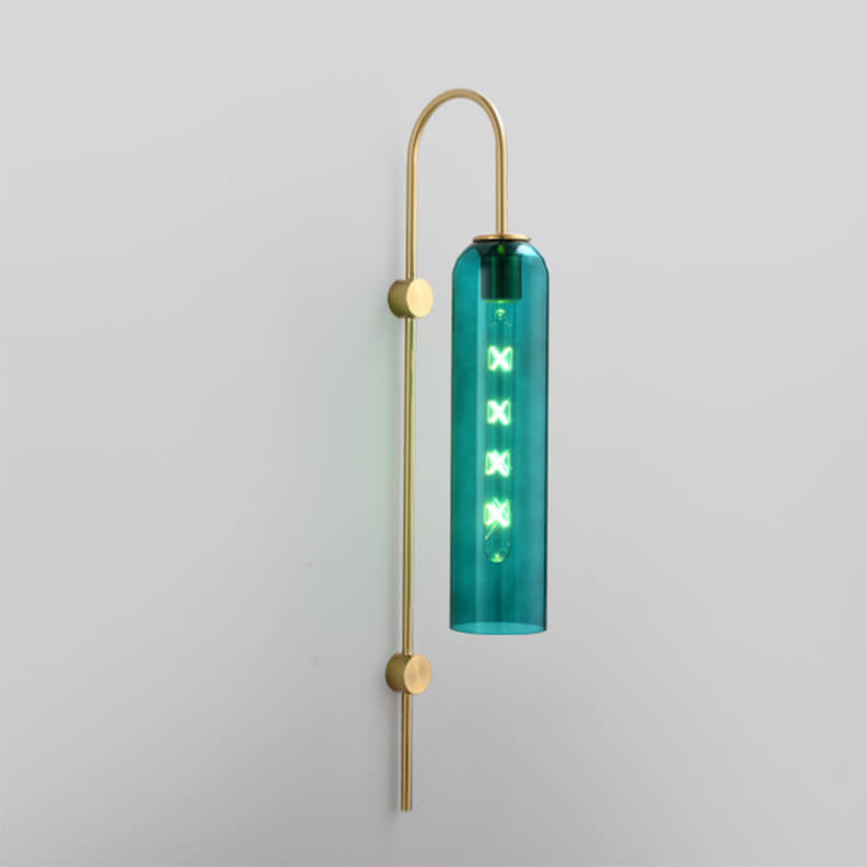 ZenoLuxe Nordic Design LED Wandlampe | Gebogene Arm | Modern | Dekoration für Zuhause