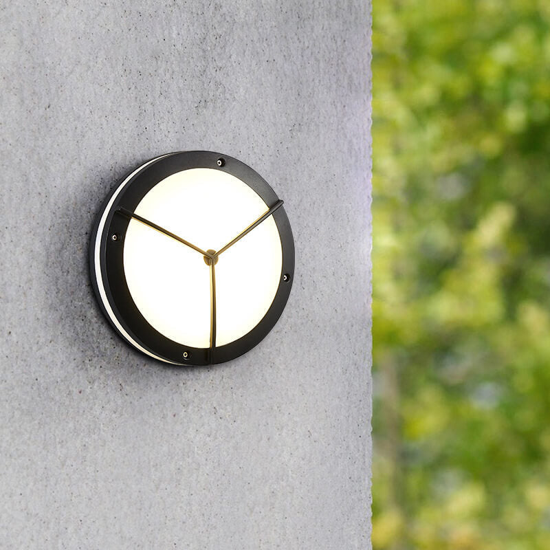 AuroVita LED Deckenleuchte | Wasserdicht | Outdoor-geeignet | Runde Form | Aluminium & Acryl