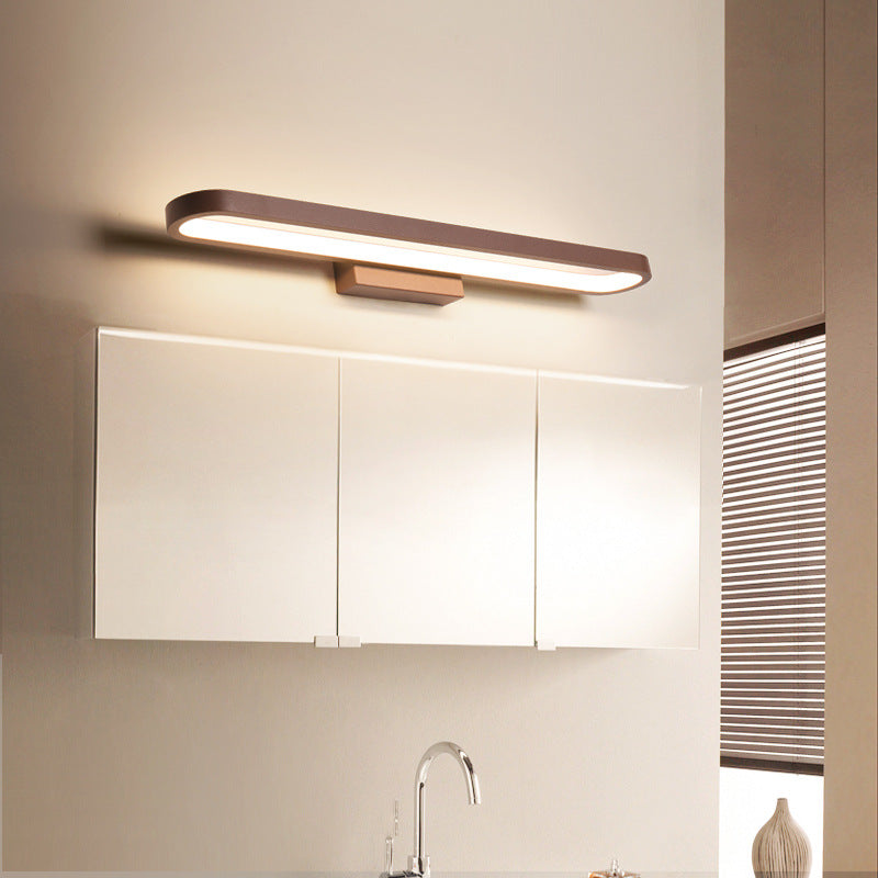 MirrorGlow Europäische LED Spiegelleuchte | Minimalistisches Design | Aluminium | Warm- & Weißlicht | Verschiedene Größen