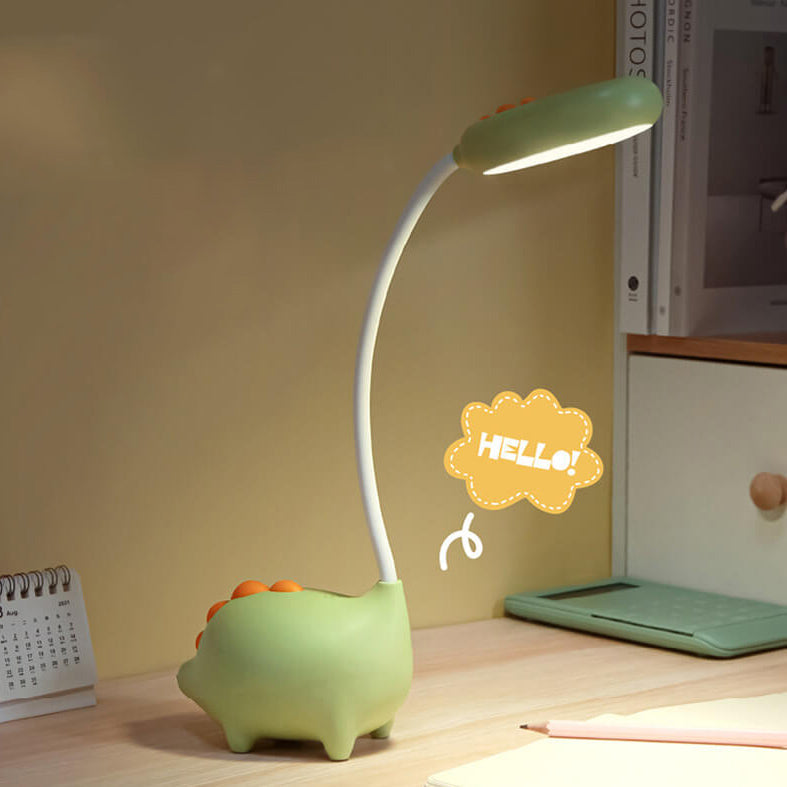DinoGlow Kinder LED-Schreibtischlampe | Augenfreundlich | Wiederaufladbar | Perfekt fürs Kinderzimmer