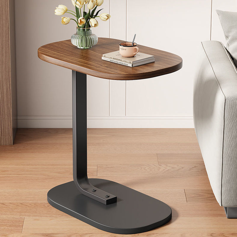 RusticoC Vintage C-Beistelltisch | Holzoptik | C-Form Design | Platzsparend | Perfekt für Wohnzimmer & Schlafzimmer