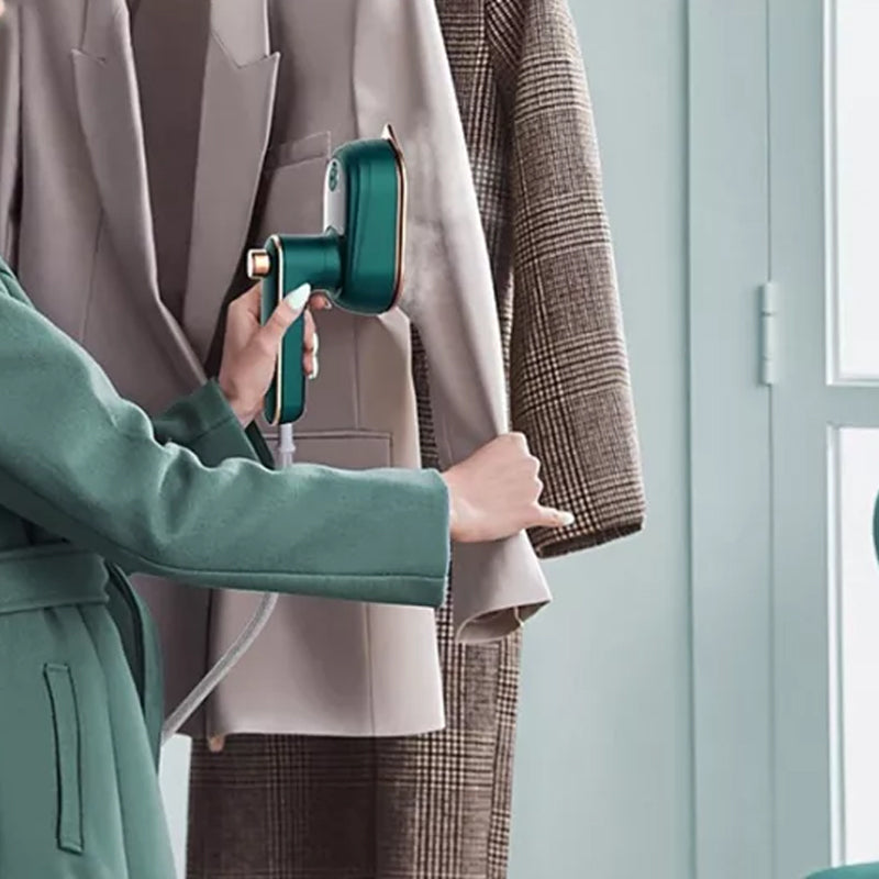 SteamEase 2-in-1 Tragbares Kleidungsbügeleisen | Handheld & Rotierend | Dampfbügeln & Glätten | Perfekt für Zuhause & Reisen