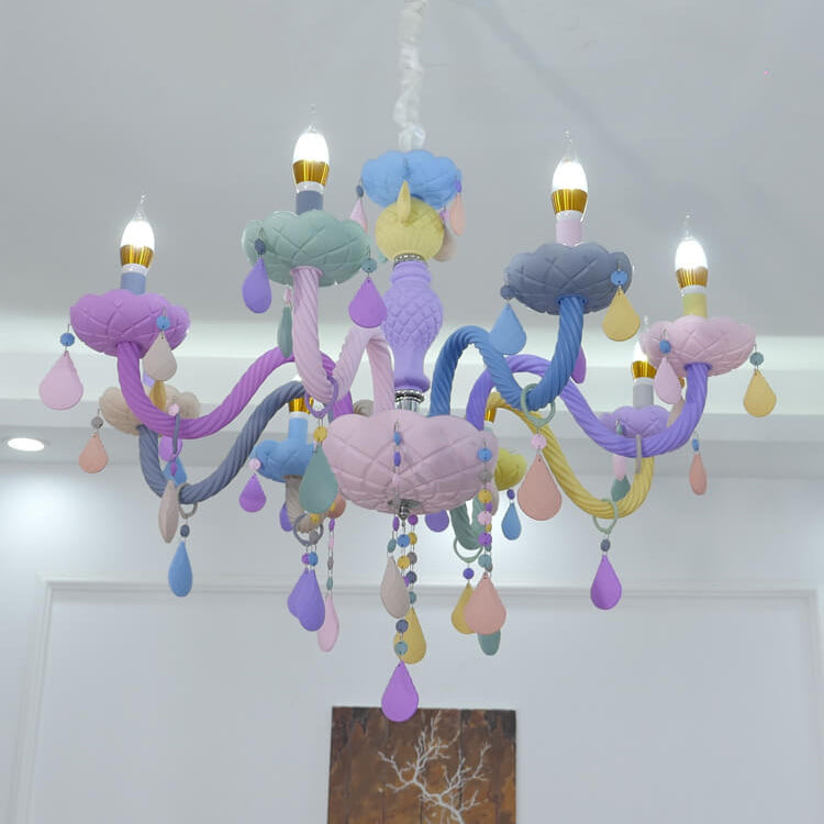 LumiÉtoile Kinder Kronleuchter | Moderner Candelabra-Stil | Kristallglas | 5-15 Lichter