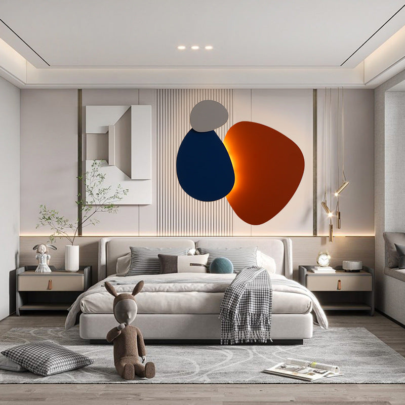 LumoArc Skandi LED Wandlampe | Geometrisches Design | Deko für Schlafzimmer & Wohnzimmer