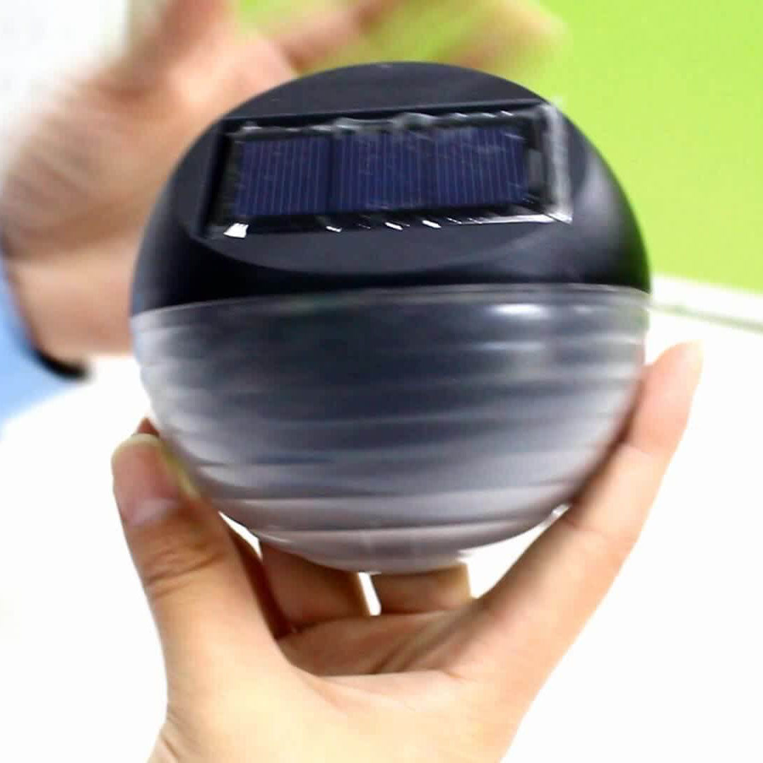 SolarArc LED Wandleuchte | Halbkreisdesign | Solarbetrieben | Außenlampe für Garten & Zaun | 6 LEDs