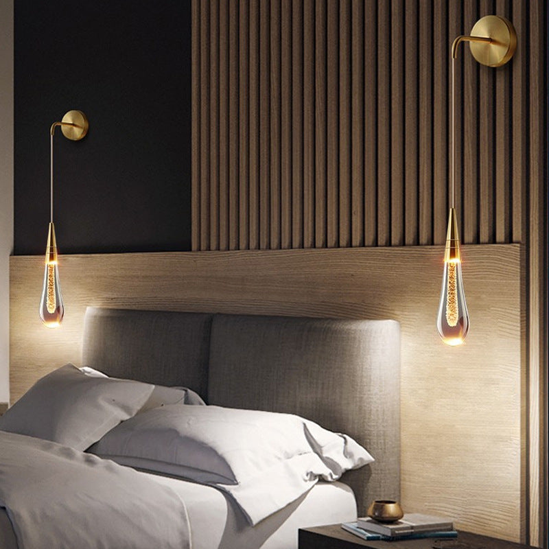 LumeTear Luxus LED Wandleuchte | Teardrop Design | Dimmbar | Für Schlafzimmer & Wohnzimmer