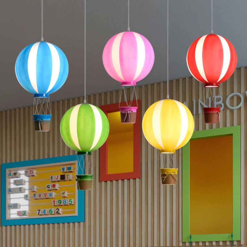 SkyaGlow Heißluftballon Hängeleuchte | Kreatives Skandinavisches Design | LED Pendelleuchte | Deko für Zuhause