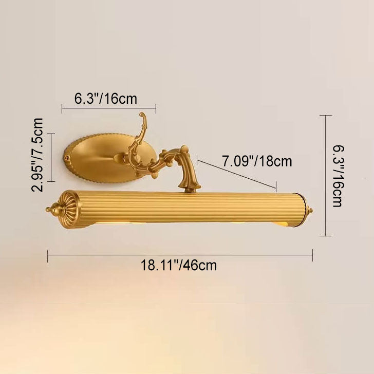 EleganceTwin Französisches Antik Kupfer Wandlicht | 2-Licht | Spiegel Front | Dekorative Wandleuchte