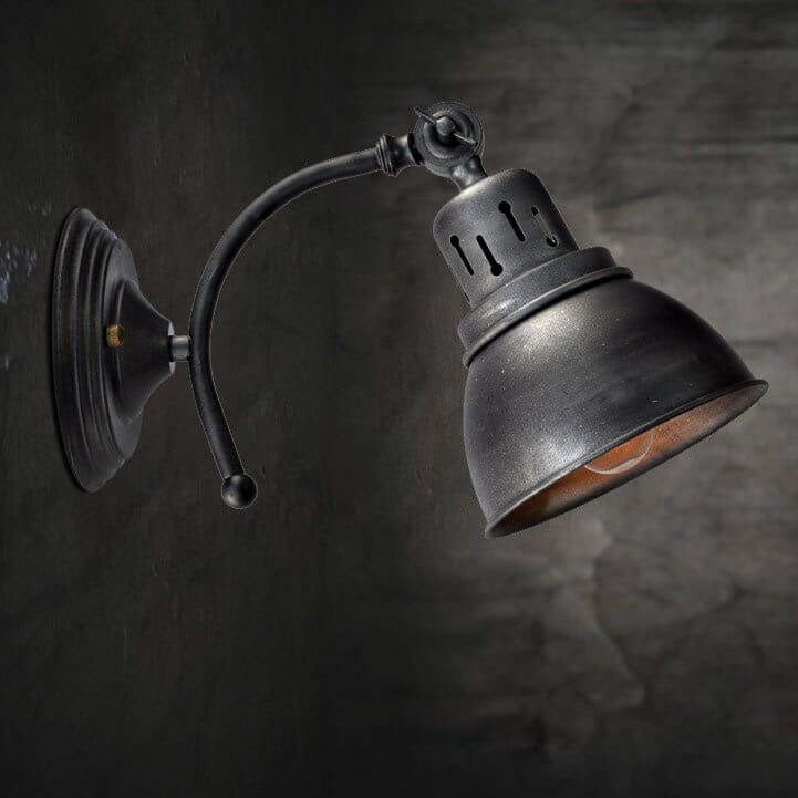 Ironvista RetroGlow Wandleuchte | Industrieller Stil | Korridor- & Flurbeleuchtung | 1-flammig