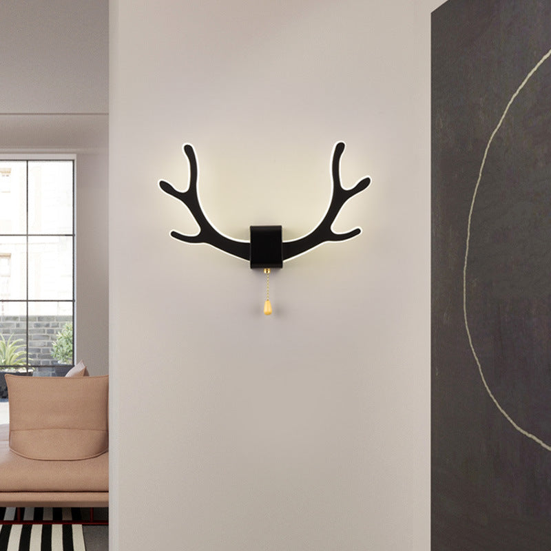 LumiAntler LED Wandleuchte | Nordisches Geweihdesign | Modernes Acryl | Warmes & Kaltes Licht | Kreative Wandlampe