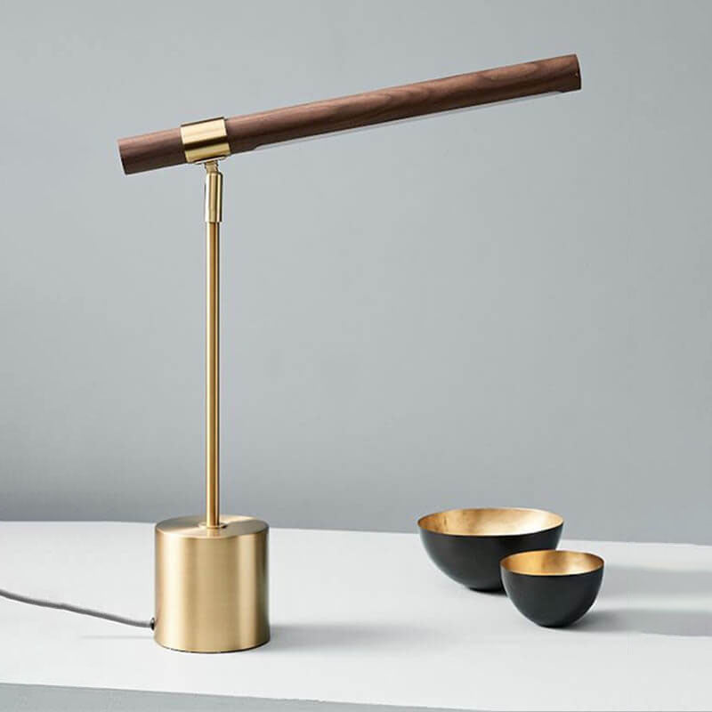 ArdenWood LED Tischlampe | Nordisches Design | Holzstruktur | Stimmungslicht | Dekoration für Zuhause